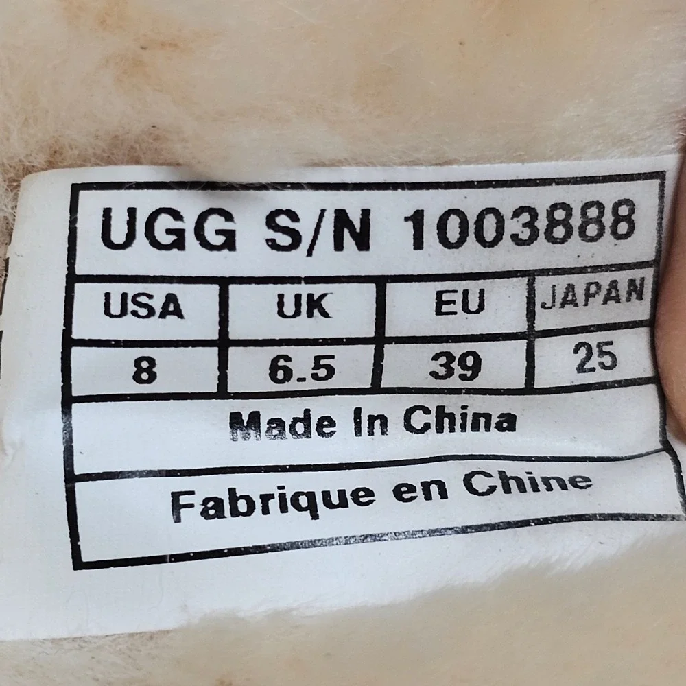 UGG Australia Blaise Womens Size 8 Classic Shearling Zip Boots 1003888 Chestnut